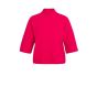 YAYA Trui met geribde driekwart mou rose red melan