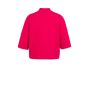 YAYA Trui met geribde driekwart mou rose red melan