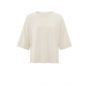 YAYA Oversized fine knitted t-shirt nature melange