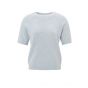 YAYA sweater raglan short sleeve gray dawn blue