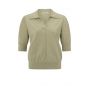 YAYA Knitted polo soft green
