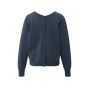 YAYA Sweater met dubbele V-hals china blue melange