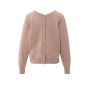 YAYA Sweater met dubbele V-hals blush pink