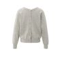 YAYA Sweater met dubbele V-hals brownish grey