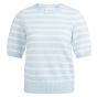 YAYA Trui met streeppatroon ice blue dessin