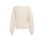 YAYA Batwing towel knit sweater creme beige
