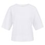 YAYA Boothals oversized fijngebreid pure white