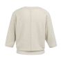 YAYA V-hals trui met naaddetails beige melange