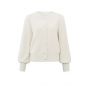 Yaya furry cardigan ls chalk white