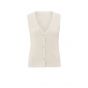 YAYA Knitted ribbed gilet nature melange