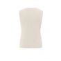 YAYA Knitted ribbed gilet nature melange