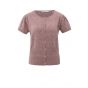 YAYA Gebreid vest met ribaccenten blush pink