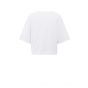 YAYA T-shirt with slub texture pure white