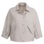 YAYA Blousejack met klepzakken steel wool grey