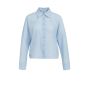 YAYA Batwing blouse with cut seams light blue