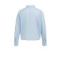 YAYA Batwing blouse with cut seams light blue