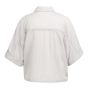 YAYA Vleermuismouw blouse met gevlo alabaster gray