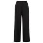 YAYA Linen-blend trousers washed black