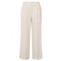 YAYA Striped linen-blend trousers sand linen beige