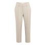 YAYA Broek met taillebanddetail oxford tan brown m
