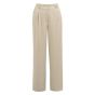 YAYA Geweven broek met plooien crockery brown