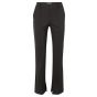 Yaya jersey flare trousers with slit bristol black