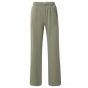 YAYA jersey wide leg trousers with slit army green