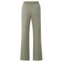 YAYA jersey wide leg trousers with slit army green