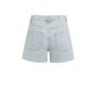 YAYA Loose fit colored worker short light denim