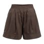 YAYA Short met hoge taille aubergine purple