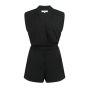 YAYA Playsuit met overslag-effect black
