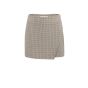 YAYA Geruite minirok beige dessin