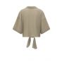 YAYA Top with knotted detail seneca rock beige