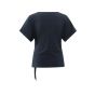YAYA T-shirt with knotted detail total eclipse blu
