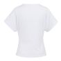 YAYA Top met ronde hals en knoopdet pure white