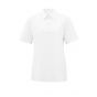 Yaya jersey top with woven shirt collar pure white