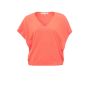 YAYA v-neck top elastic waistband linnen peach ora
