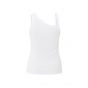 YAYA Top with asymmetric neckline pure white