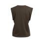 YAYA Top met mouwdetails delicioso brown