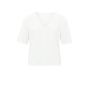 YAYA t-shirt with tape neckline modal off white