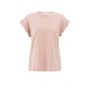 YAYA T-shirt with rolled-up sleeves soft mauve pin
