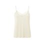 Yaya lace strap top jersey body ivory white