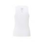 YAYA Ribbed singlet with back print pure white
