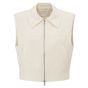 YAYA Sleeveless cropped jacket summer sand melange