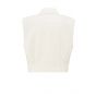 YAYA Sleeveless cropped jacket summer sand melange