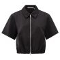 YAYA Satin jacket washed black