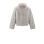 YAYA Jas van faux bont light grey