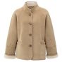 YAYA Oversized lammy jas light camel