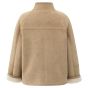 YAYA Oversized lammy jas light camel