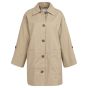 YAYA Oversized jas van katoen sandstone beige